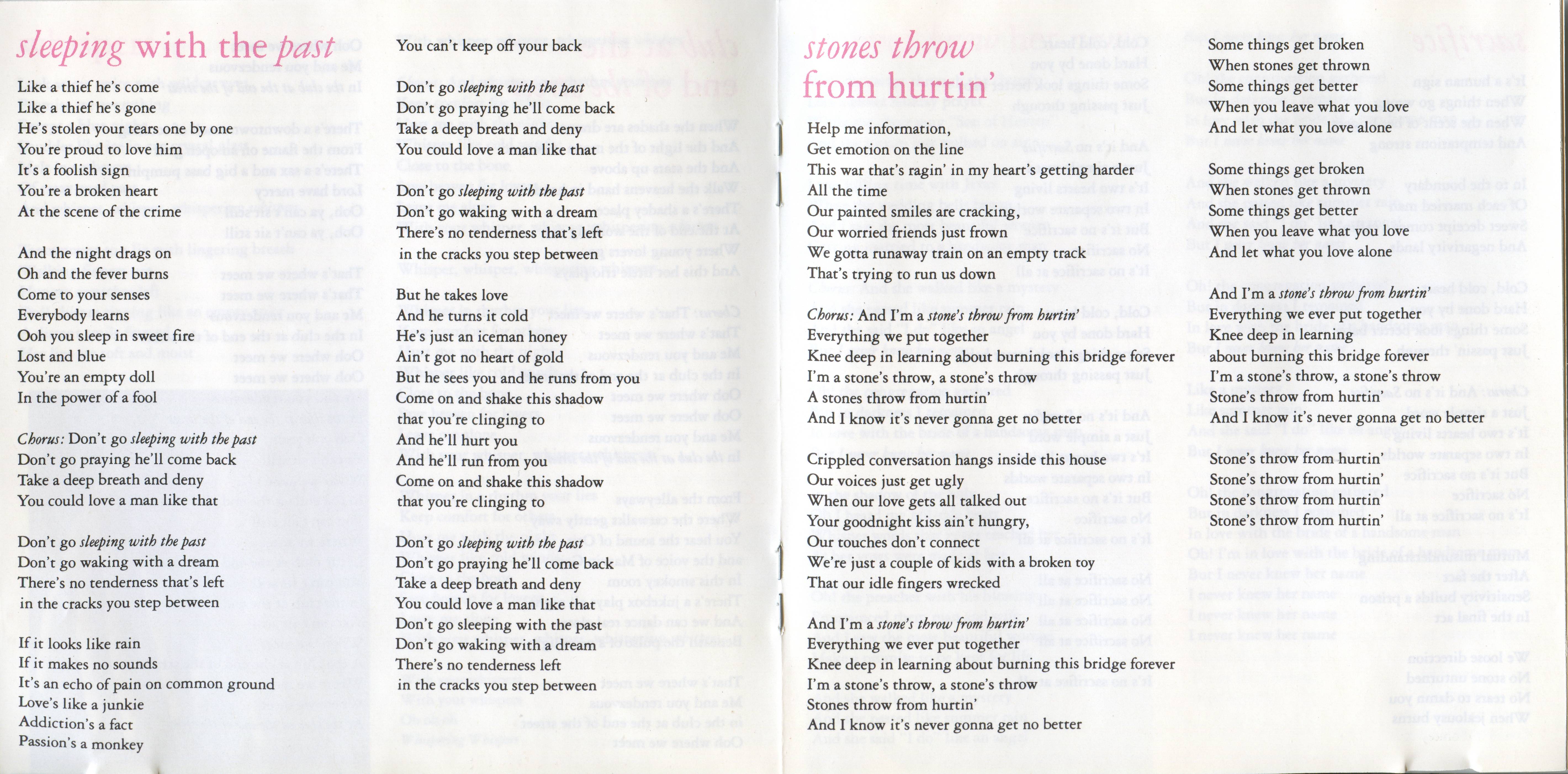 Elton John Sleeping With The Past [booklet05 d]